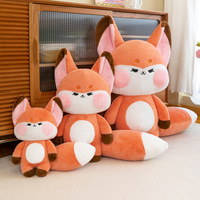 Mignon petit renard peluche poupée créative parodie jeter oreiller jouets en peluche animaux