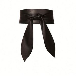 Nouvelle ceinture Obi large en cuir PU avec boucle en alliage à nouer soi-même pour femme, idéale pour robe ou pull, taille personnalisable et douce - Product Image 5