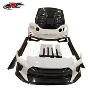 Kit carrosserie en fibre de carbone style TopSecret pour Nissan GTR R35 : pare-chocs avant, jupes latérales, diffuseur arrière, pièces de spoiler