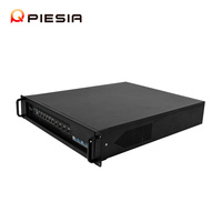 Boîtier de serveur 2U pour montage en rack, 6 ports LAN, 4 ports SFP+ 10G, 2 alimentations, 12e génération LGA 1700 H610 H670 Q670, pare-feu Pfsense, mini PC, châssis 2U pour montage en rack
