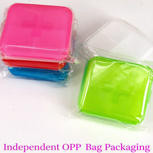Portable Small Size Pill Organizer Plastic Case Compact Design for <b>Pocket</b>, Purse & Bag, Great for Daily Medication & Jewelry Sto - Product Image 5