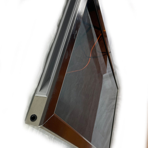 Cadre en acier inoxydable personnalisé Chauffage électrique Porte en verre bon marché Porte en verre transparente pour réfrigérateur - Product Image 4