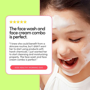 HUNMUI OEM Kit de Soins Quotidiens pour Enfants : Nettoyant Visage et Crème Minérale Douce pour la Peau, Protection Quotidienne, Testé Dermatologiquement - Product Image 3