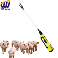 WANJIA - Fouet Électrique Rechargeable pour Bétail avec Lumière, Fouet de Manutention Durable pour Porcs, Vaches, Chèvres, Gestion d'Exploitation Agricole