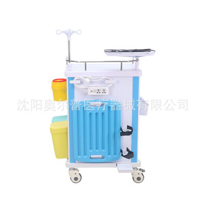 Chariot d'ambulance multifonctionnel Aupu, chariot infirmier, chariot d'urgence, chariot infirmier multifonctionnel de luxe avec ABS - Product Image 1