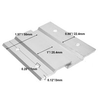 Schwerlast-Edelstahl-Bilderaufhänger Z-Clip-Halterung Ineinandergreifende Bilderrahmen-Haken Flachmontage-Halterung Dreieckige Halterung