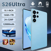 Tablet S26 Ultra >10.1 Pulgadas, MTK Octa Core, 2K, Android 14, 16GB, 108MP, 10000mAh, 4G/5G, Doble SIM, USB-C, para Niños y Adultos Mayores