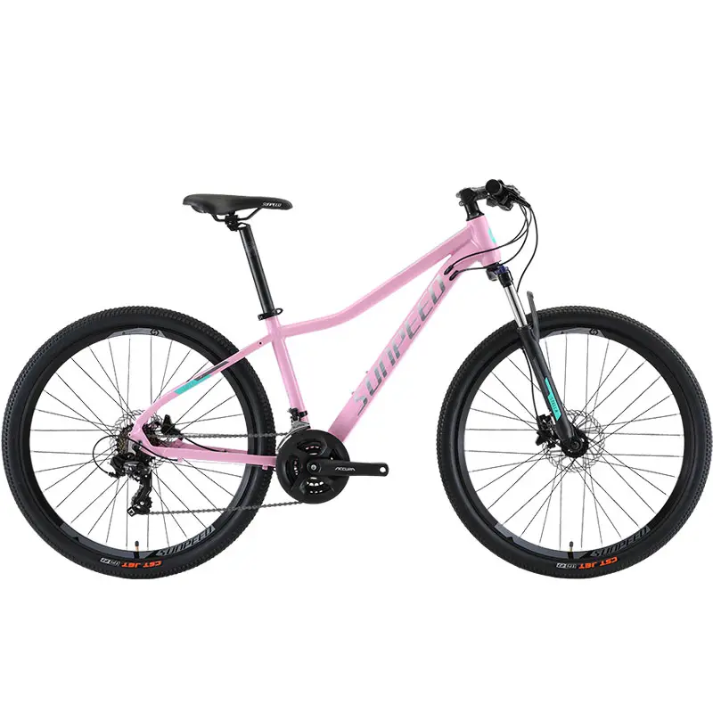 Bicicleta de Montaña de aleación de aluminio para mujer, bici de 24 velocidades, rosa, azul, púrpura
