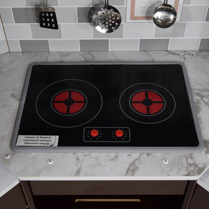 Juego de Cocina de Madera para Niños con Refrigerador, Horno, Microondas, Fregadero y Lavadora, Juguete de Simulación - Product Image 5