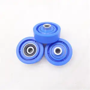 אישית OEM ניילון גלגל 8*48*21mm פלסטיק גומי מצופה מסבים