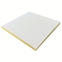Système mural acoustique, panneau en laine minérale, surface sable blanc, NRC 0,95, billes de verre, plâtre acoustique
