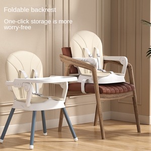 Sedia da pranzo per bambini con cintura di sicurezza regolabile pieghevole sedia per mangiare bambino alimentazione alta Chairfor bambini - Product Image 2