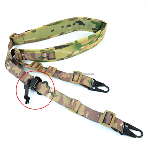Fibbia a camma a molla in acciaio 50x38mm per regolazione rapida, fibbia scorrevole tattica per cinghie, per il collegamento di borse e tracolle - Product Image 5