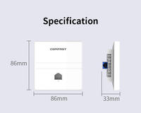 Comfast CF-E550AC 1200 Mbps Point d'accès Wi-Fi mural alimenté par PoE, prolongateur de portée, mini amplificateur portable, routeur réseau en stock