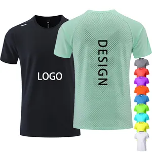 Séchage rapide course Slim Fit t-shirt t-shirt pour hommes personnalisé blanc entraînement sport vêtements de sport t-shirts pour hommes