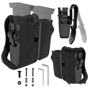 Portacargadores Táctico de Doble Capa de Liberación Rápida para Caza, de Nailon, 9mm 10mm, Directo de Fábrica - Product Image 1