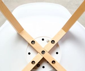 Factory <b>Sale</b> Modern Style Home Furniture <b>Chairs</b> PP Plastic Dining <b>Chair</b> With Wooden Legs - Product Image 5