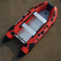 Barco para deportes acuáticos Barco inflable personalizado Barco inflable de rescate con suelo de aluminio para la venta