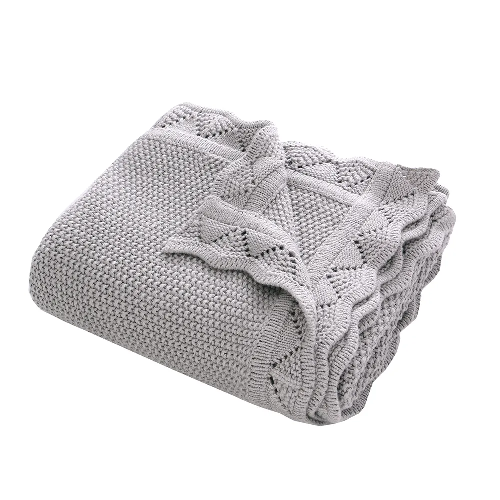 New Original Baby Blanket Soft Cotton Crochet Knitted Newborn Blankets Wholesale Photography Photo Prop Throw Baby Blanket