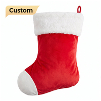 Coussin en forme de chaussette de Noël en polyester doux, design 3D personnalisable, OEM/ODM disponible, vente en gros d'usine, coussin personnalisé