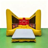 Aire de jeu gonflable de rugby personnalisée en PVC pour événements promotionnels et activation de marque