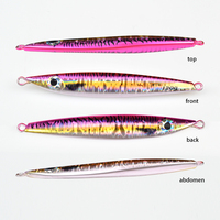 Tolure Offre Spéciale 120g 150g 180g Leurre Métallique Lumineux pour Pêche au Jigging en Mer, à Coulée Rapide avec Hameçon Assist