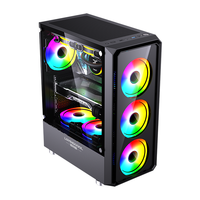 LOVINGCOOL özel ATX CPU RGB masa cam PC oyun bilgisayarı kılıfları ve tam kuleleri masaüstü bilgisayar şasi