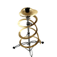 Spiral FX Cymbal 10 inch-14inch Spiral Trash Effects Cymbal Drum Set Percussion Instrument