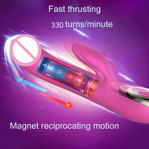 Güçlü otomatik teleskopik vibratör darbe sokmak dil yalama yapay penis G spot vibratör vajina masaj aleti seks oyuncakları kadın için - Product Image 6