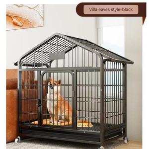 Chuồng chó kim loại trong nhà hình dạng nhà nhỏ, chắc chắn, dành cho thú cưng cỡ trung bình và nhỏ, có khay và khóa, mở phía trước - Product Image 6