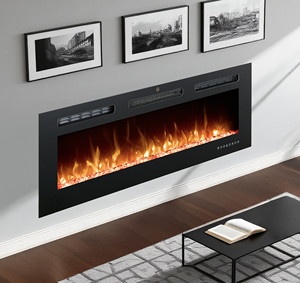 Cheminée électrique <span class=keywords><strong>murale</strong></span> <span class=keywords><strong>verticale</strong></span> décorative à effet de flamme réelle, type sur pied, personnalisée, LJHF3702E, avec combustible en galets - Product Image 1