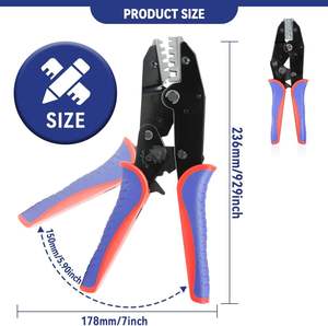Terminales Termocontraíbles Preaislados, Alicates para Cableado Eléctrico de 0.5-6mm, Juego de Herramientas de Crimpado con Mecanismo de Trinquete - Product Image 2