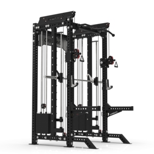 <span class=keywords><strong>CROSSMAX</strong></span>  Système de musculation tout-en-un pour la maison et l'usage commercial : Crossover à câble 2:1 + Smith Machine avant - Product Image 2