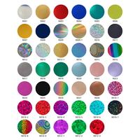 Hongcai personnalisable Easy Weed holographique argent holographique Laser transfert de chaleur vinyle rouleau PU pour T-Shirts métal vinyle chaleur