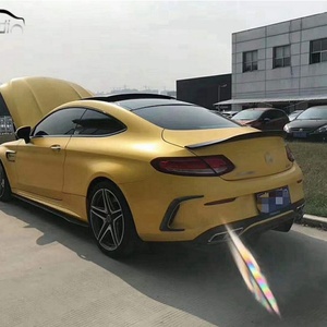 สติ๊กเกอร์คาร์บอนไฟเบอร์ Olotdi สำหรับตกแต่งข้างตัวรถ ด้านหน้าและด้านหลัง กันชนหน้า-หลัง คานาร์ด สปลิตเตอร์ สีดำ สำหรับ W205 C205 C63s - Product Image 5