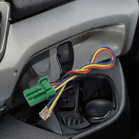 Lampu Kabut Elektronik Logam 12V IP65 dengan Saklar Tombol Tekan, Indikator LED, Kabel Sambungan 4P, Lampu Kabut Mobil On/Off untuk Camry