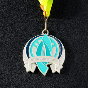 Medalla de Metal Personalizada Boyao, Insignia del Foro Juvenil Mundial de Aleación de Zinc, Regalo Empresarial - Product Image 1