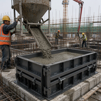 Coffrage en acier au carbone soudé sur mesure, haute résistance, pour le moulage de blocs de béton de bâtiments de grande hauteur