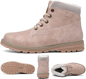 Botas de Senderismo <span class=keywords><strong>Mishansha</strong></span> para Invierno, Impermeables, Antideslizantes, Cómodas, de Microfibra y Cuero, para Hombres y Mujeres, para Actividades al Aire Libre - Product Image 4