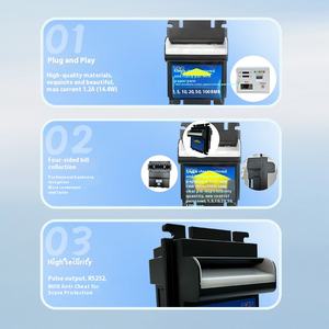 Original TOP ICT Mini empujador <span class=keywords><strong>de</strong></span> <span class=keywords><strong>monedas</strong></span> máquina <span class=keywords><strong>de</strong></span> billetes <span class=keywords><strong>de</strong></span> plástico con <span class=keywords><strong>identificador</strong></span> y regalo expendedor aceptador <span class=keywords><strong>de</strong></span> billetes <span class=keywords><strong>de</strong></span> <span class=keywords><strong>monedas</strong></span> 1 año <span class=keywords><strong>de</strong></span> garantía - Product Image 2