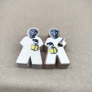 Meeple de Madera Personalizado con Forma Creativa, Mini Meeple Educativo de Madera <span class=keywords><strong>3D</strong></span> para Juegos de Mesa - Product Image 3