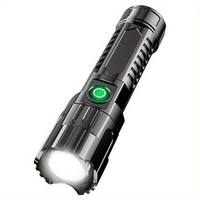 Lampe torche radio de survie portable, rechargeable, étanche, zoomable, super lumineuse, alimentée par énergie solaire, corps en ABS, idéale pour l'extérieur – Meilleure qualité usine