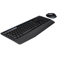 Ensemble clavier et souris sans fil Logitech MK345, taille standard, 2,4 GHz, longue durée de vie de la batterie, repose-poignets pour bureau, maison, PC