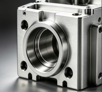 Boîtier en aluminium usiné CNC de précision avec trous taraudés et finition de surface fine pour l'automatisation industrielle