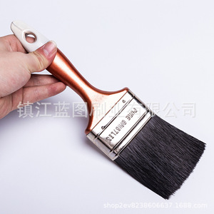 แปรงทาสีแบบแบน ขนหมู 22 ชิ้น ด้ามสีน้ำตาลแดง สำหรับทาสีบ้าน ผลิตที่เจิ้นเจียง - Product Image 2