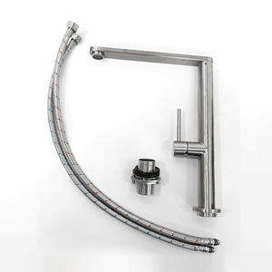 Rubinetto Moderno per Lavello da Cucina in Acciaio Inox 304 con Valvola Ceramica a Misurazione, Monocomando e Monoforo - Product Image 2