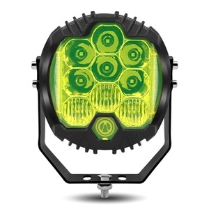 Promotion : Phare de travail LED 5 pouces à trois côtés avec lentille blanche et jaune, clignotant et éclairage latéral pour camion - Product Image 1