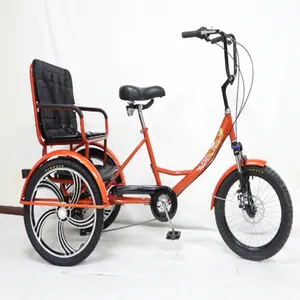 फ़ैक्टरी OEM थोक 3 पहियों वाली कार्गो वयस्क ट्राइसाइकिल पेडल ट्राइसाइकिल 20/24 इंच फैट टायर ट्राइक साइकिलें