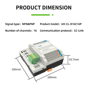 Module d'E/S à distance 16 entrées/sorties numériques à prix de gros, contrôleur de programmation PLC CC-LINK - Product Image 2