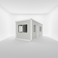 Maison conteneur en acier de luxe de haute qualité à double étage, préfabriquée, pour bureau, toilettes mobiles et logements modulaires pour parcs